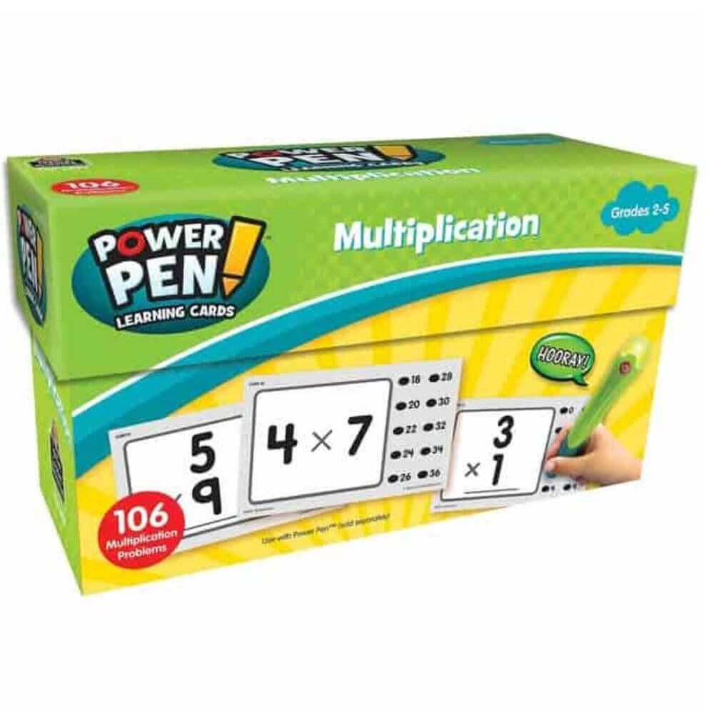 Teacher Created Resources Power Pen Multiplicatn Cards, Theme/Subject: Learning, Skill Learning: Multiplication, 53 Pieces, 1 Each