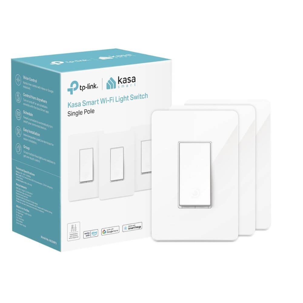 Kasa Smart Light Switch 3 Pack WiFi Alexa Google White