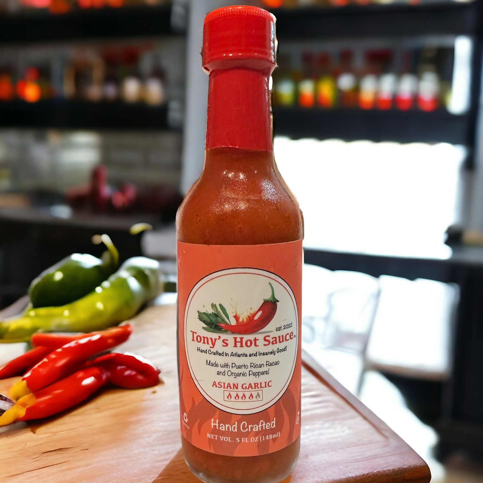 Tony's Hot Sauce-Asian Garlic