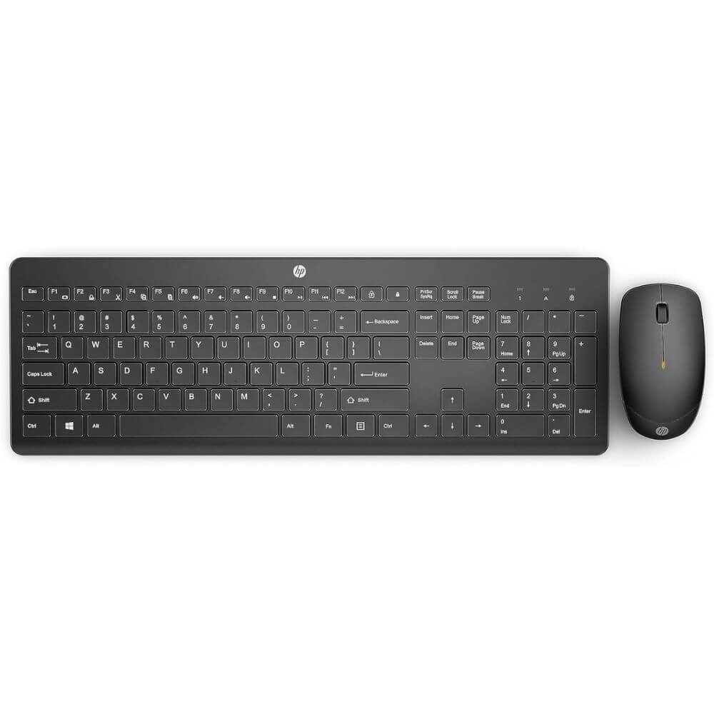 HP 230 Wireless Keyboard And Mouse Combo 2.4GHz Black