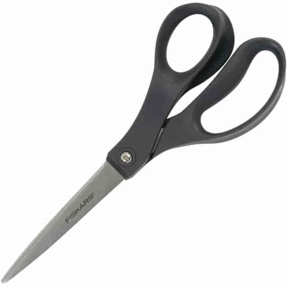 Fiskars The Performance Scissors, 8 Blade Length, Stainless Steel, Straight Tip, Gray, 1 Each