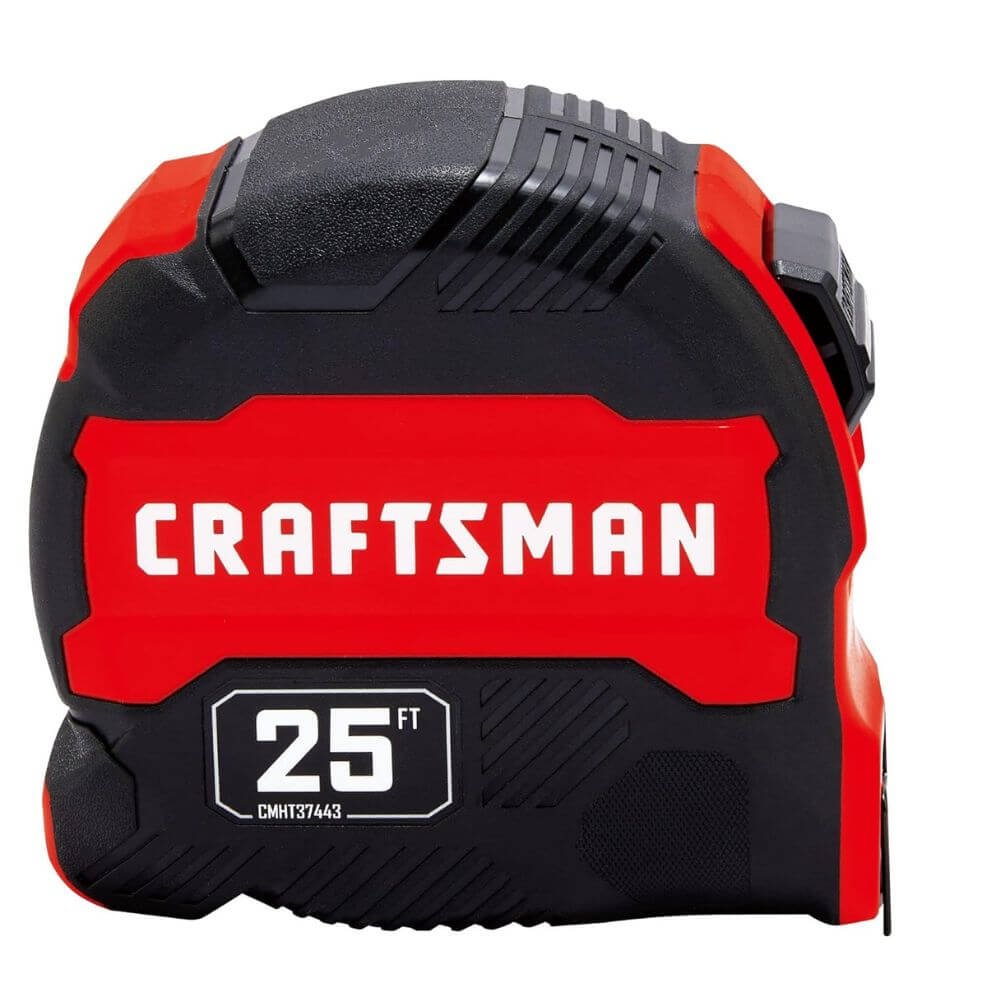 25 Ft Tape Measure Fraction Marking Retractable Locking