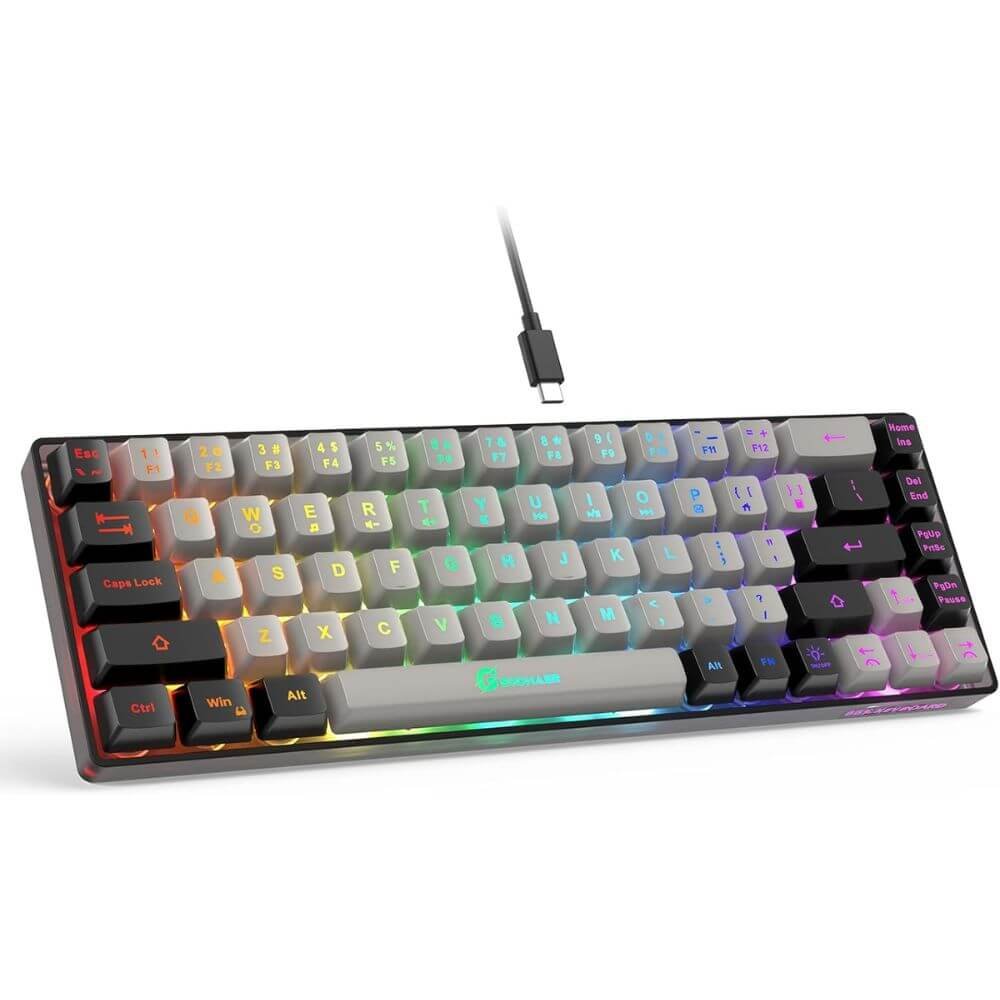 Das Keyboard 65% Gaming Keyboard Wired 68 Keys Backlit
