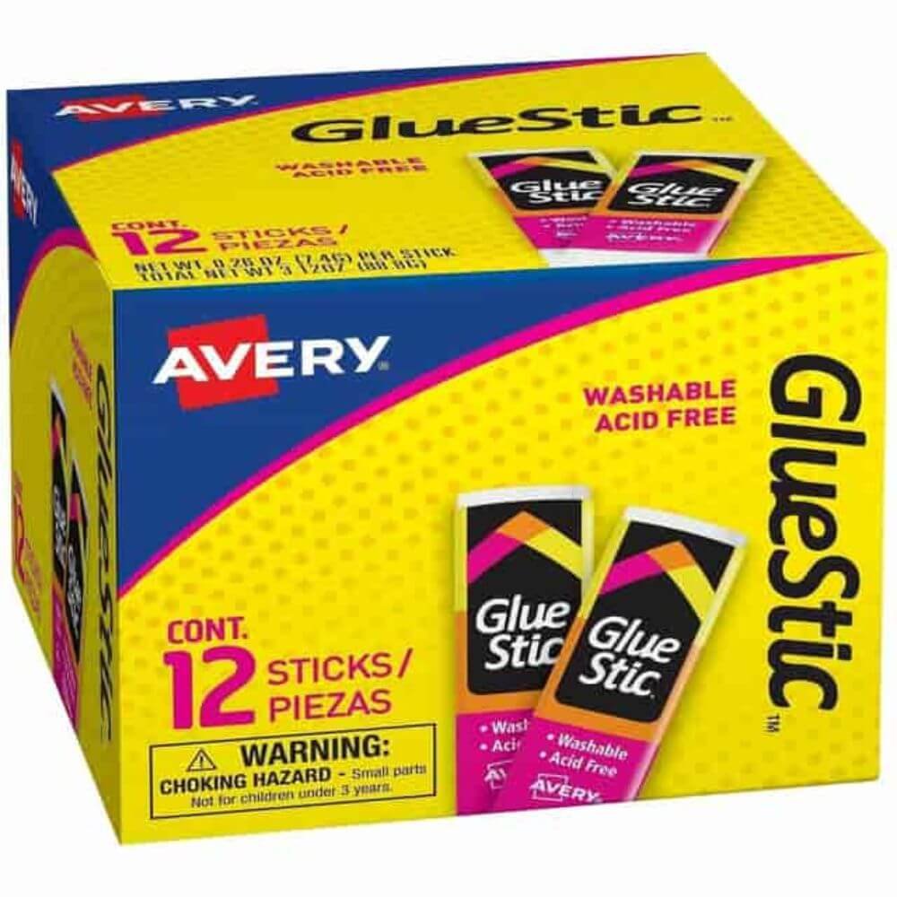 Avery Permanent Glue Stic, 0.26 Oz, White, 1 Each