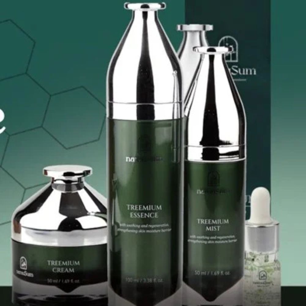 Treemium Korean Red Pine 4-Step Skincare Set