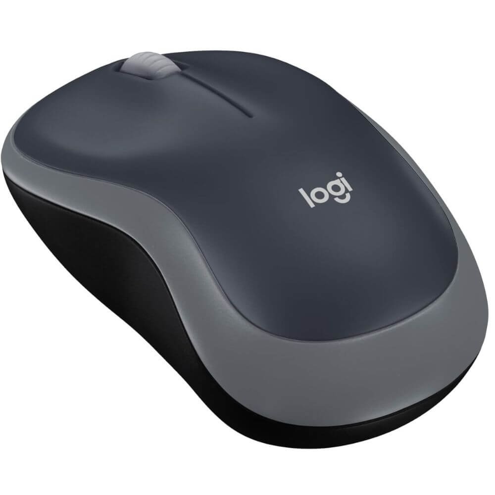 Logitech M185 Wireless Mouse 2.4GHz 1000 DPI Grey