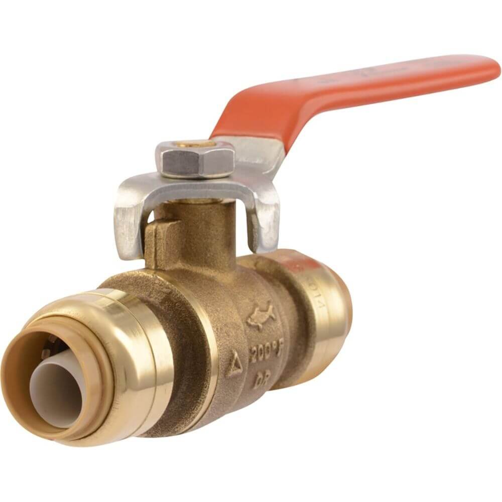1 2 Inch Brass Push Ball Valve Plumbing Shut Off Fitting