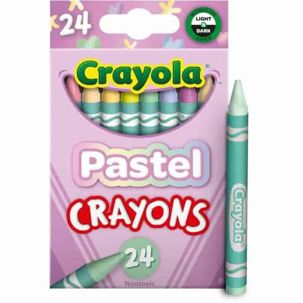 Crayola Regular Size Crayon Sets, Regular, For All Ages, Pastel, 1 Each