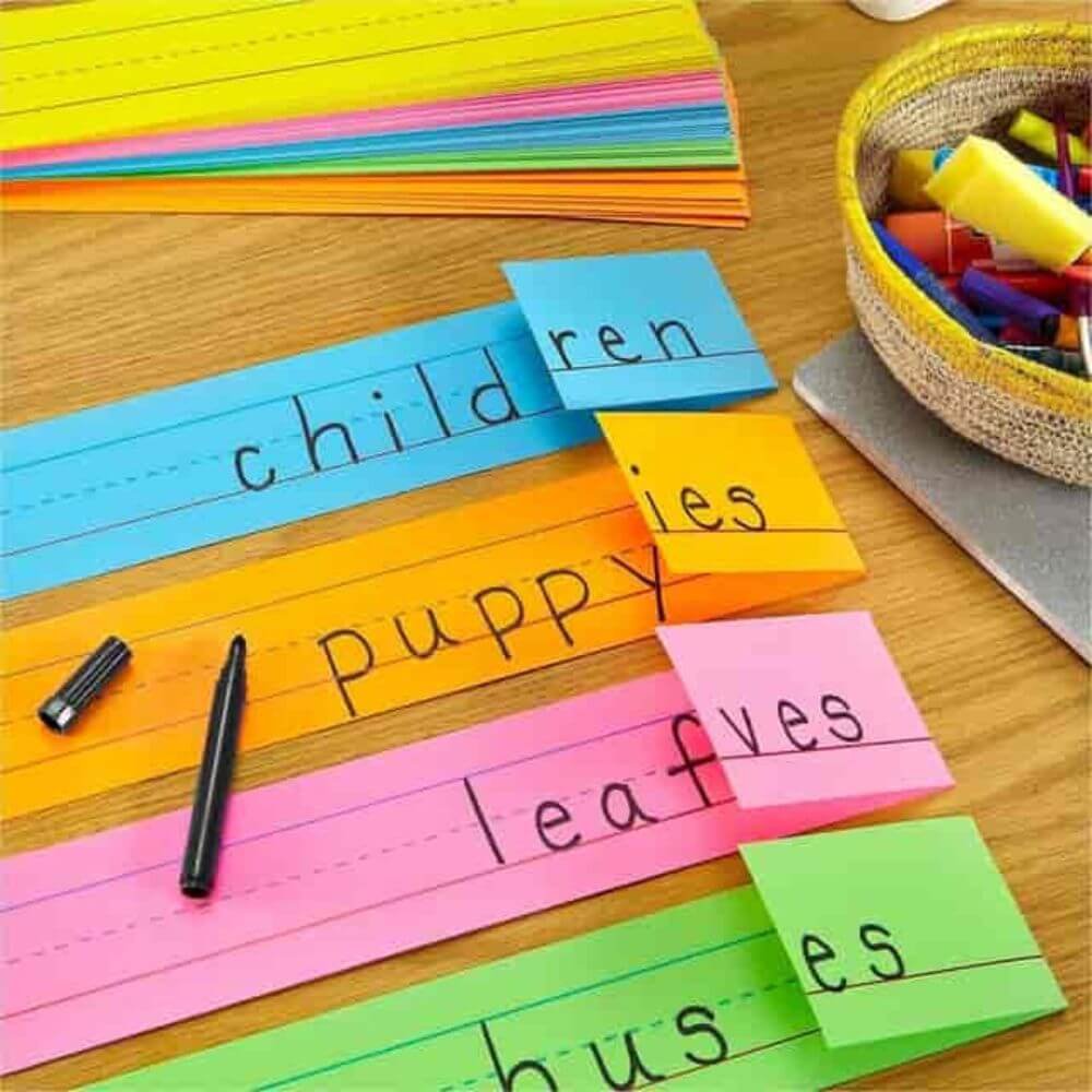 Astrobrights Ruled Handwriting Strips, Skill Learning: Classroom, Handwriting, Mathematics, Sight Words, Vocabulary, Spelling, Number, 100 / Pack