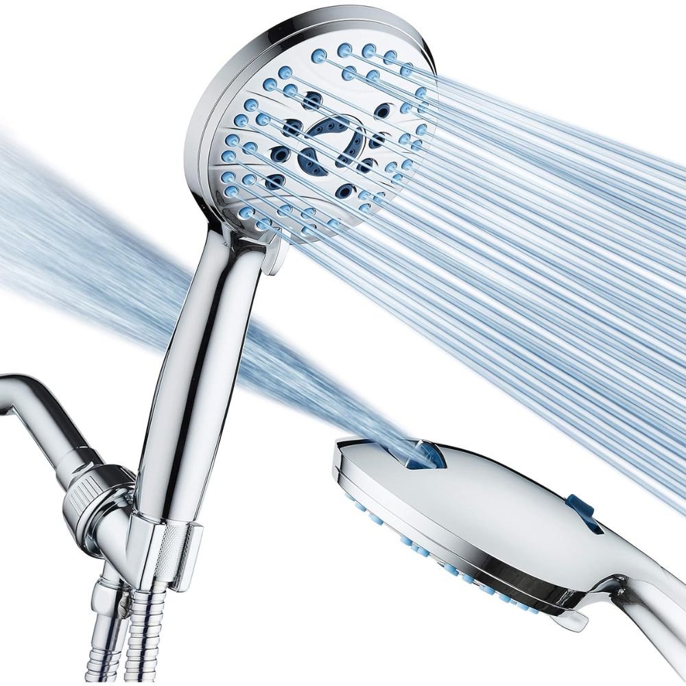 High Pressure Handheld Shower Head 8 Mode With Hose