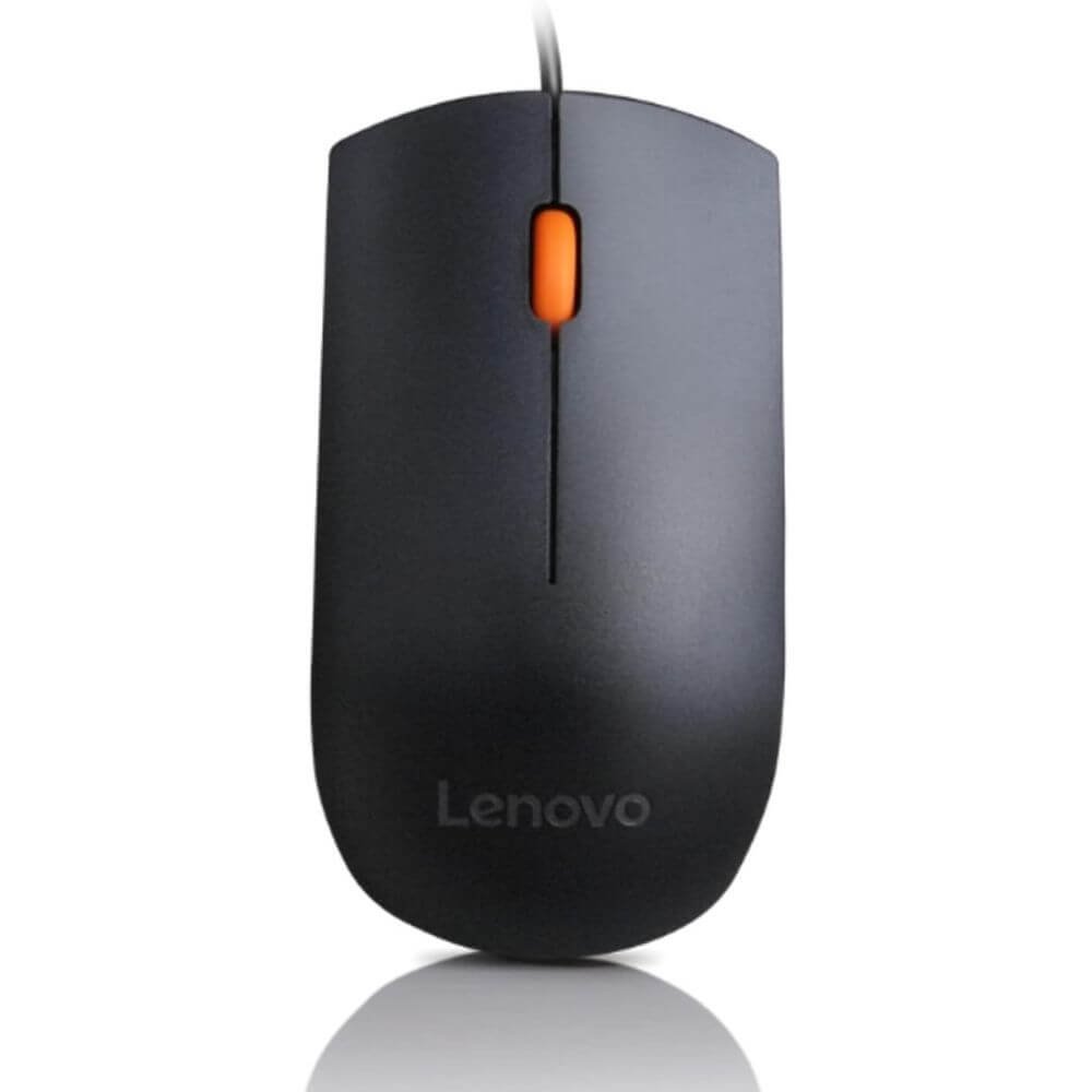 Lenovo 300 Wired USB Mouse 1600 DPI Optical Black