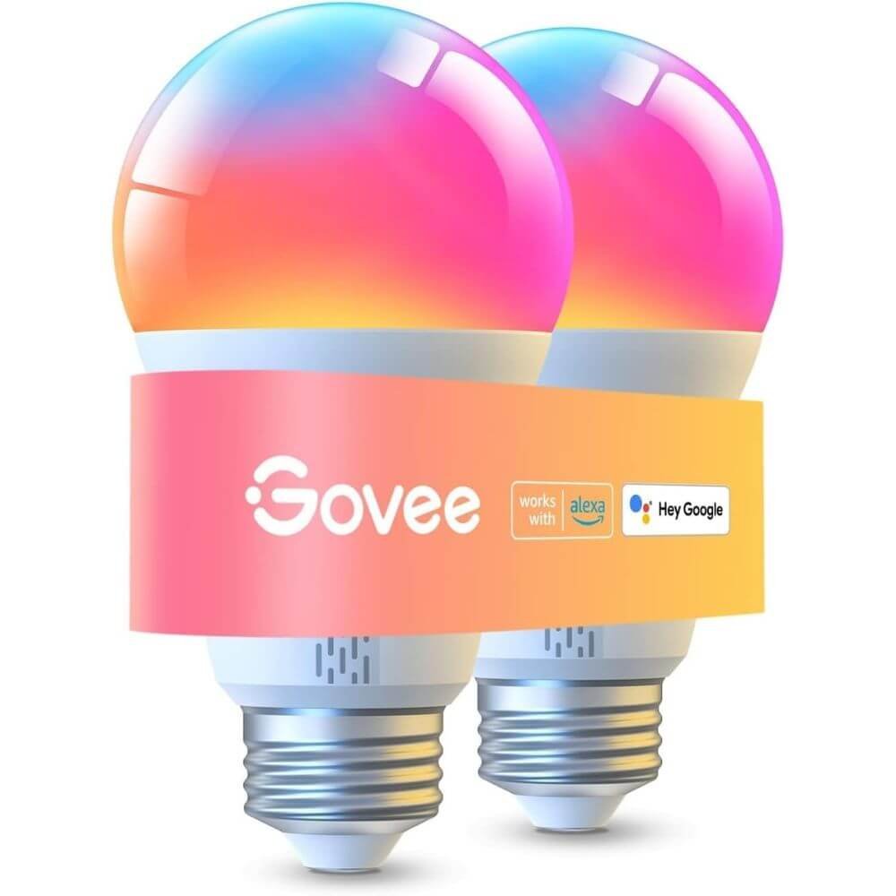 Govee Smart LED Bulbs A19 2 Pack RGBWW Alexa Google