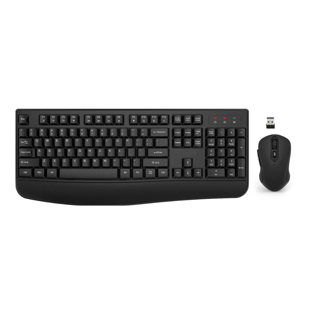 EDJO Wireless Keyboard and Mouse Combo Ergonomic 2.4G Set