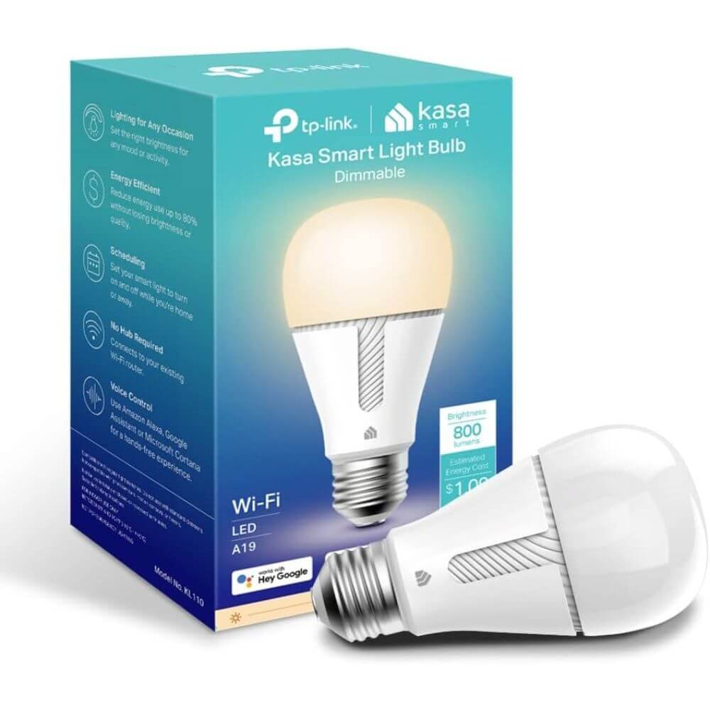 Kasa Smart LED Bulb A19 WiFi Soft White Alexa Google