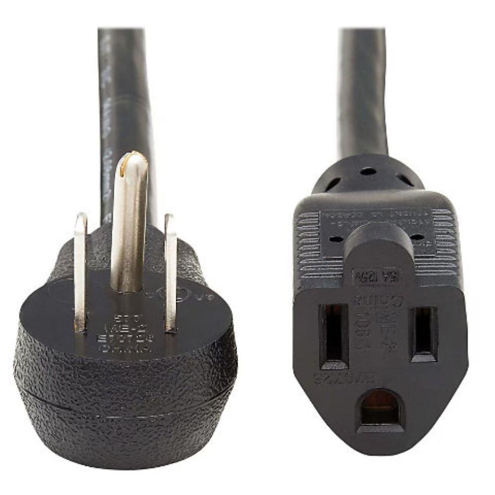 Eaton Tripp Lite Series Power Extension Cord, Right-Angle NEMA 5-15P To NEMA 5-15R - Heavy-Duty, 15A, 120V, 14 AWG, 10