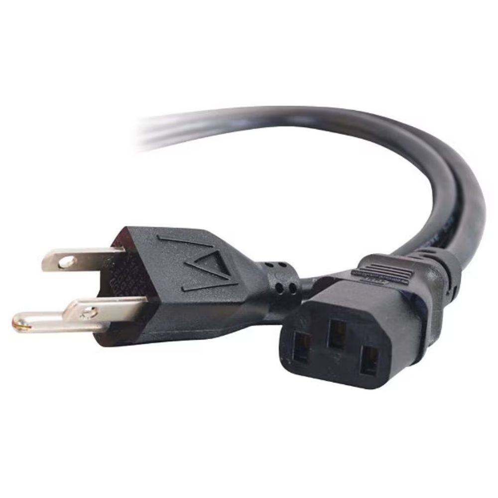 C2G 3ft Universal Power Cord - 18 AWG - NEMA 5-15P To IEC320C13