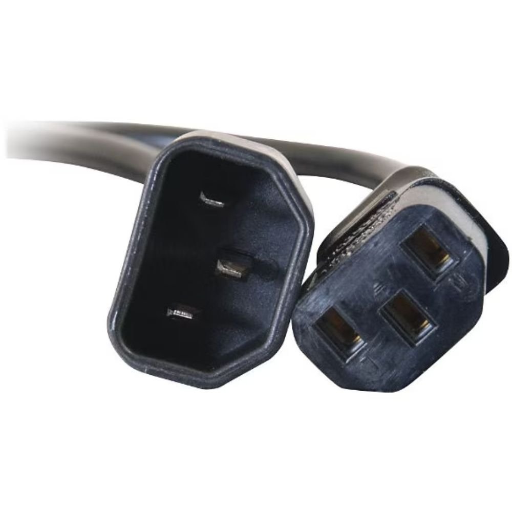 C2G 10ft Computer Power Extension Cord - 18 AWG - IEC320C14 To IEC320C13