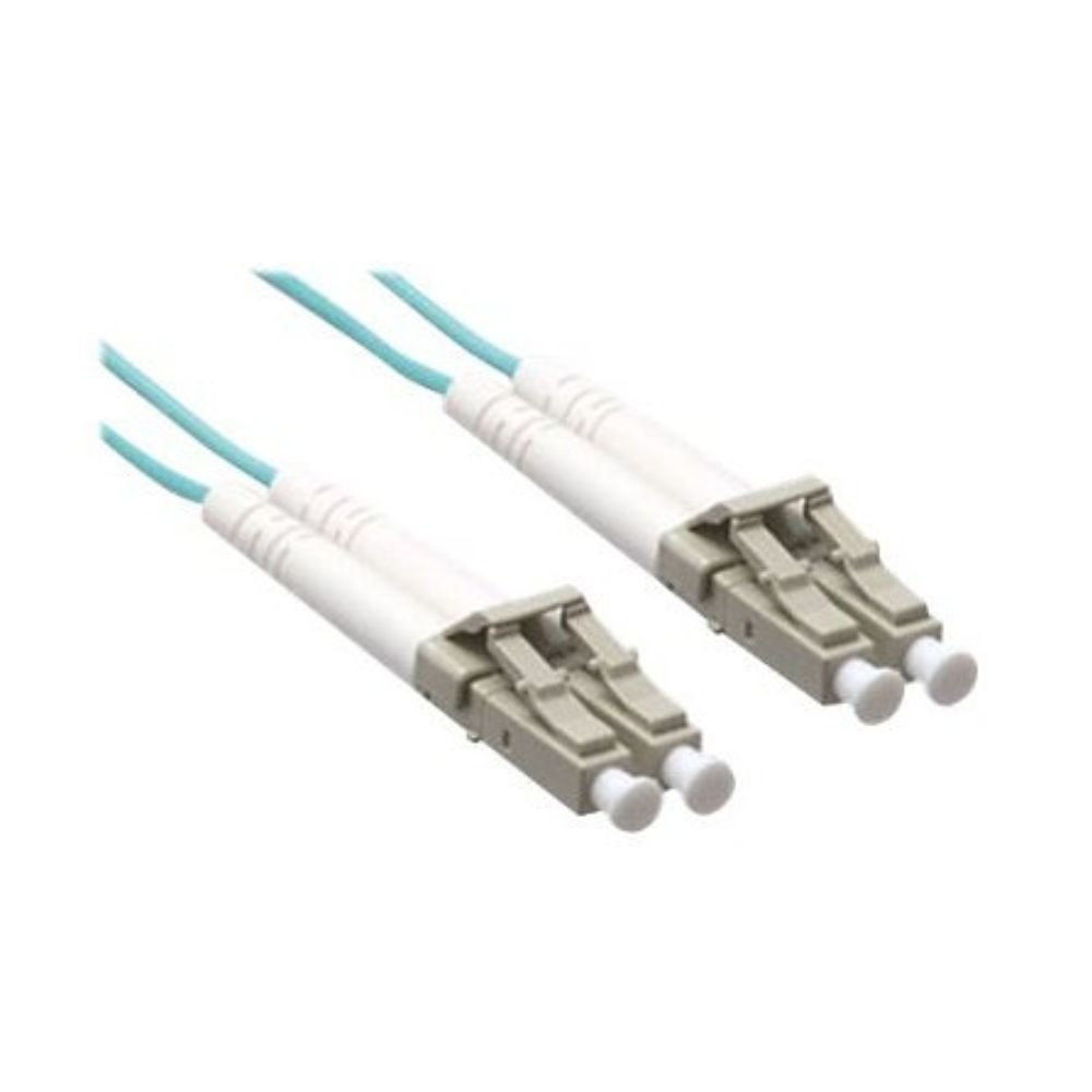 Axiom LC-LC Multimode Duplex OM4 50/125 Fiber Optic Cable - 1m - Aqua - Patch Cable - 1 M - 1 M