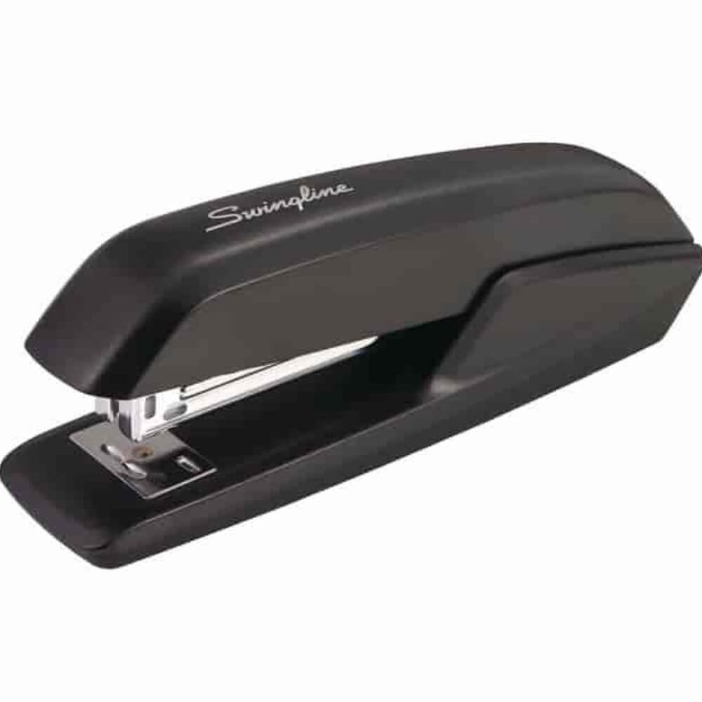 Swingline Eco Version Standard Stapler, Staples Upto 15 Sheet Of 20lb Paper, Holds Upto 210 Staple, Full Strip, Staple Size: 0.25", Black, Plastic, 1 Each