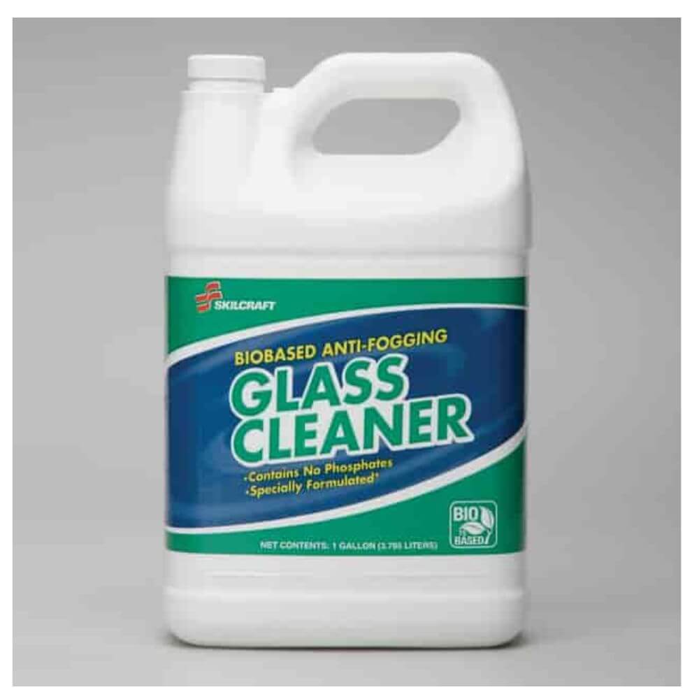 LC Industries SKILCRAFT Glass Cleaner - Liquid Solution - 1 Gal (128 Fl Oz) - 6 / Box