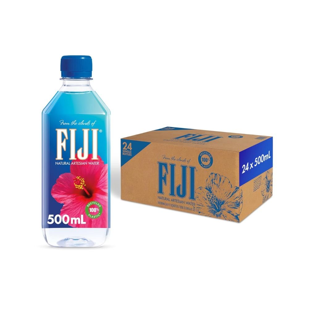 FIJI Natural Artesian Water 500 mL 16 9 Fl Oz Pack of 24